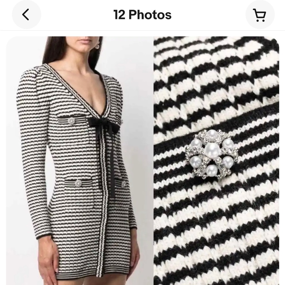 Self portrait, sweater dress